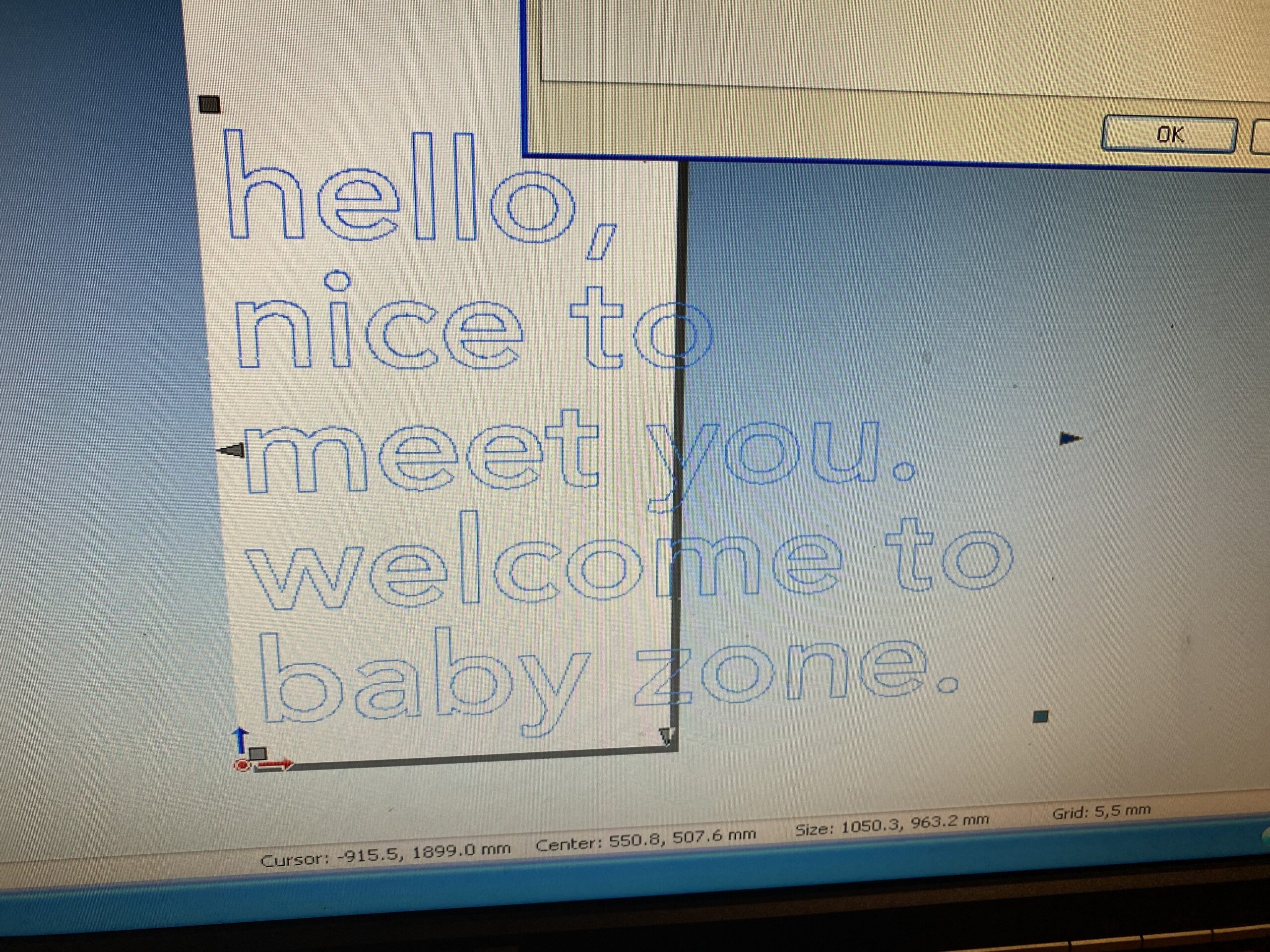 Baby Zone Vinyl Sign - Image 4